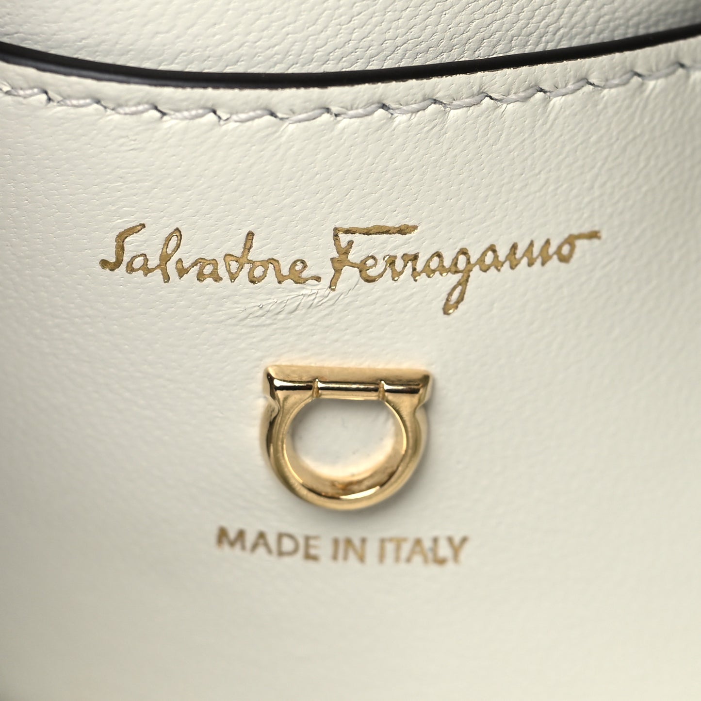 Calfskin Cage Bag White