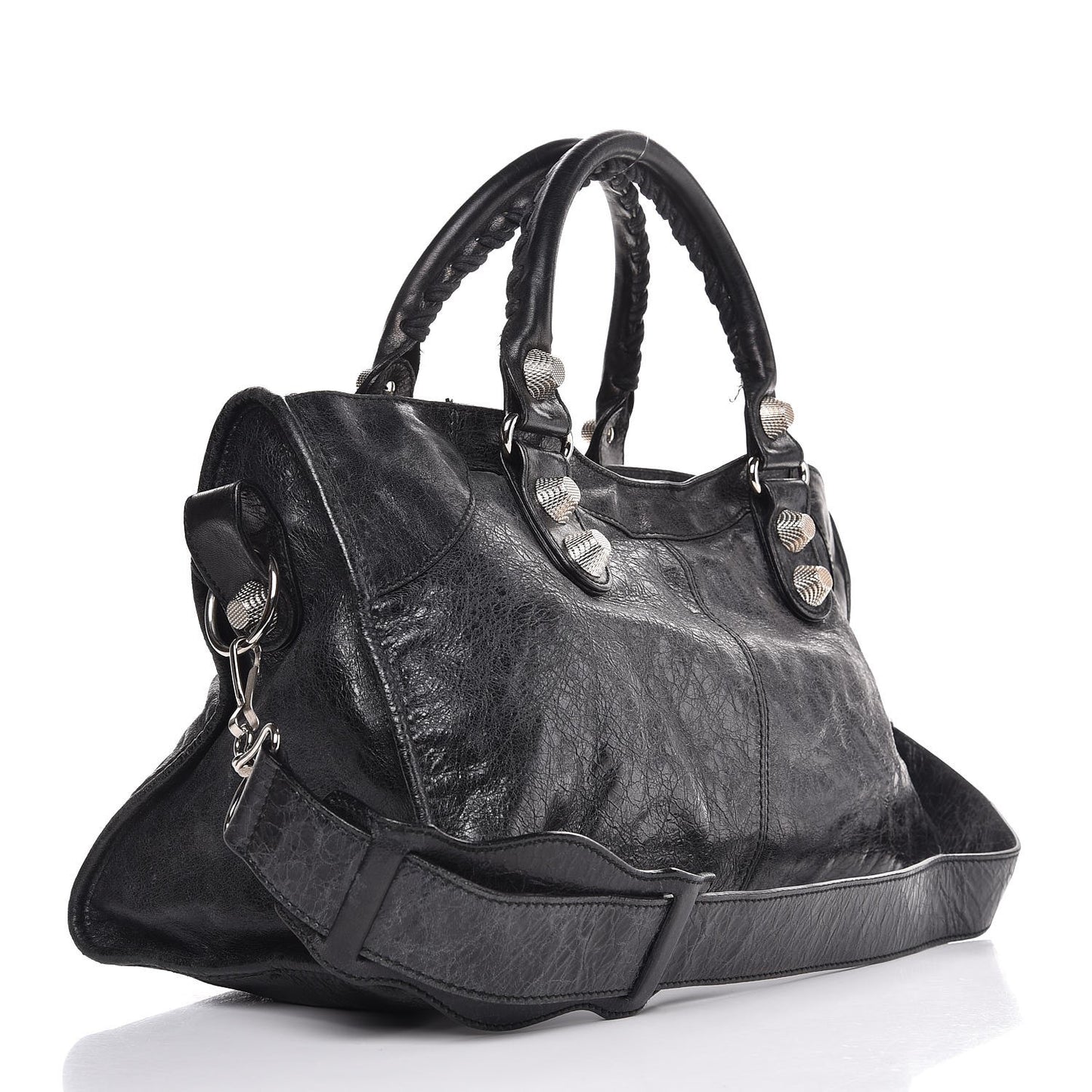 Agneau Giant 21 Silver Hardware Part Time Black