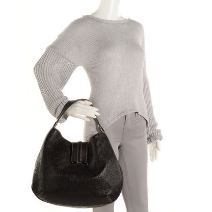 Gucci Guccissima Large New Ladies Web Hobo Dark Brown 2 of 7