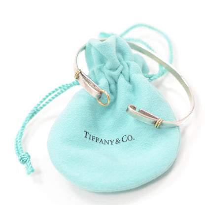 Tiffany Sterling Silver 18K Yellow Gold Hook Bangle Bracelet 6 of 6