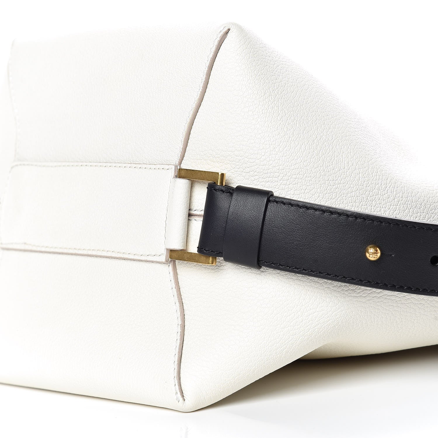 Givenchy Grained Calfskin Medium GV Bucket Bag White 6 of 8