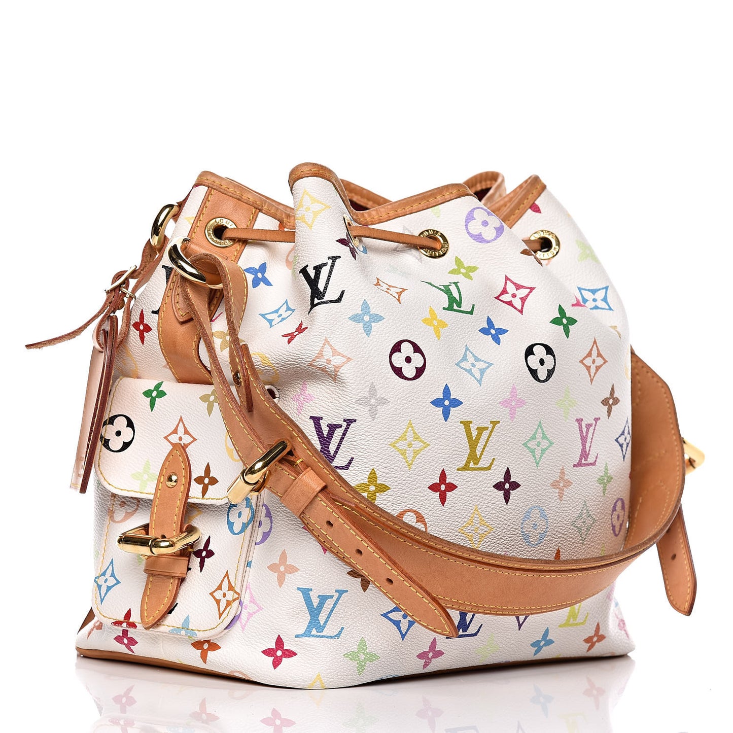 Monogram Multicolor Petit Noe White