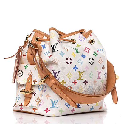 Louis Vuitton Monogram Multicolor Petit Noe White 3 of 10