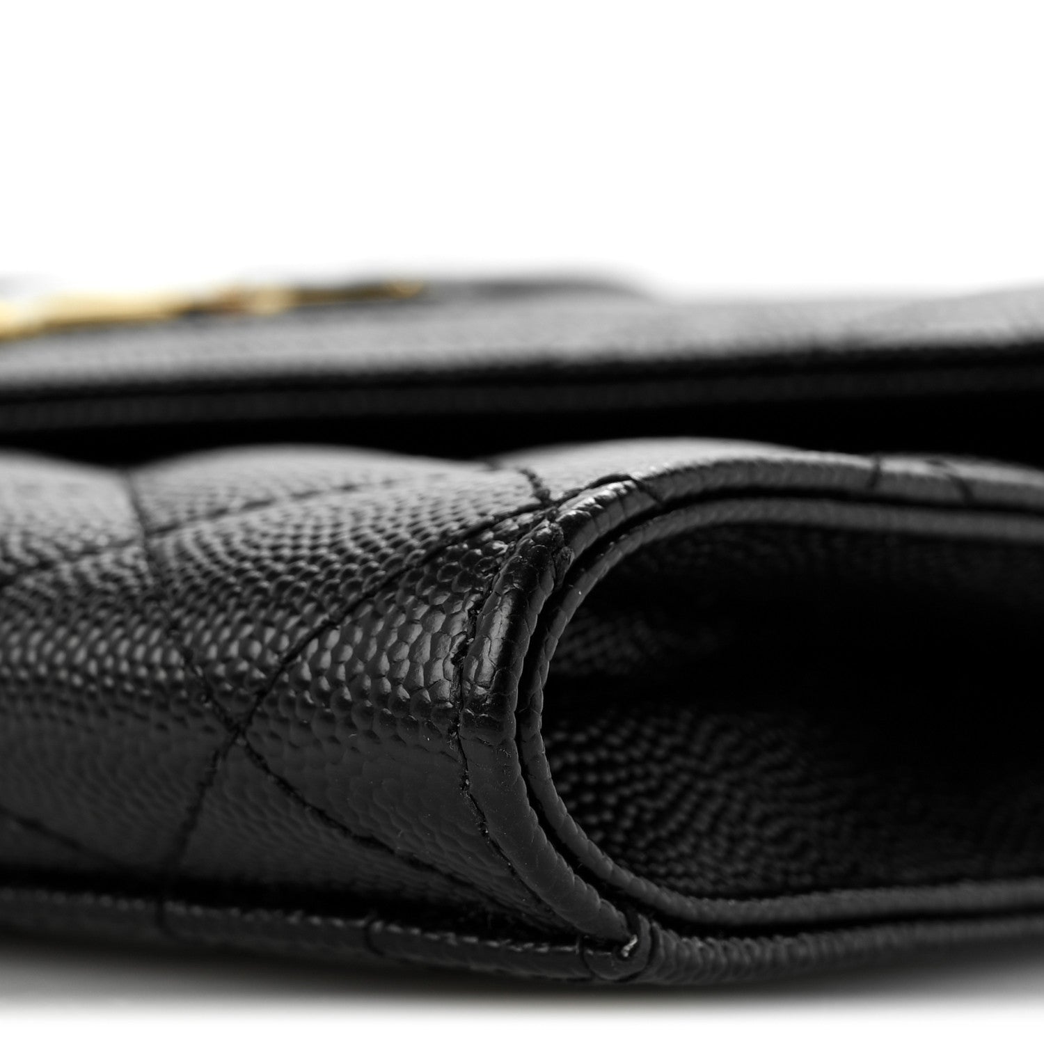 Saint Laurent Grain De Poudre Textured Mixed Matelasse Triquilt Monogram Clutch Black 10 of 13