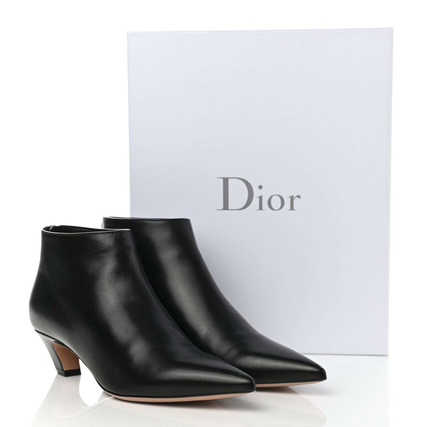 Lambskin I-Dior Ankle Boots 36.5 Black
