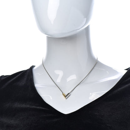 Louis Vuitton Essential V Necklace Silver 2 of 5