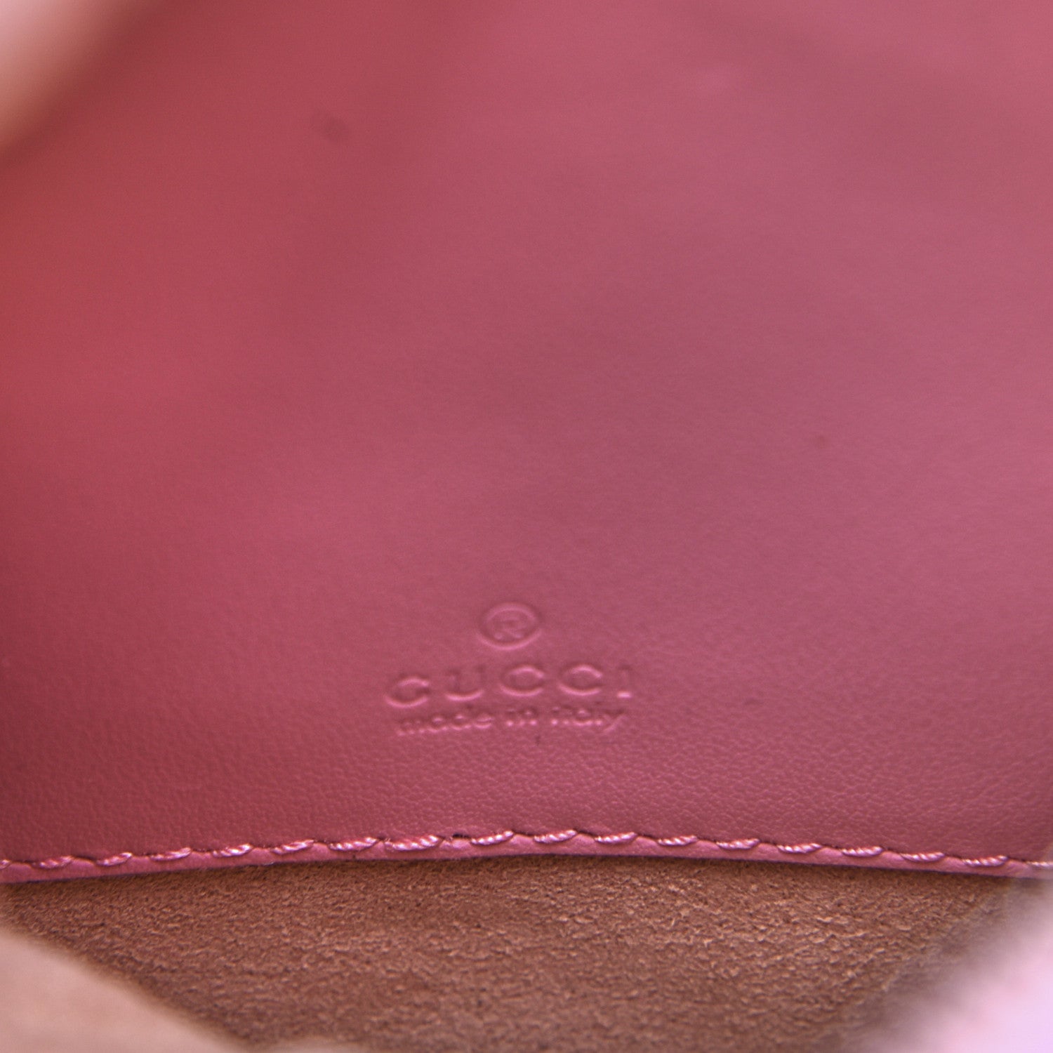 Gucci Calfskin Matelasse Mini GG Marmont Crossbody Bag Wild Rose 7 of 13