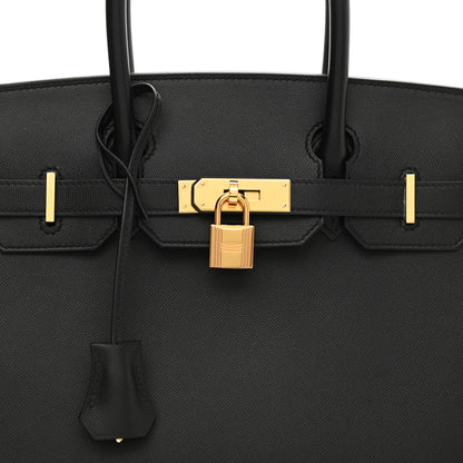 Hermes Madame Calfskin Birkin Sellier 30 Black 9 of 12