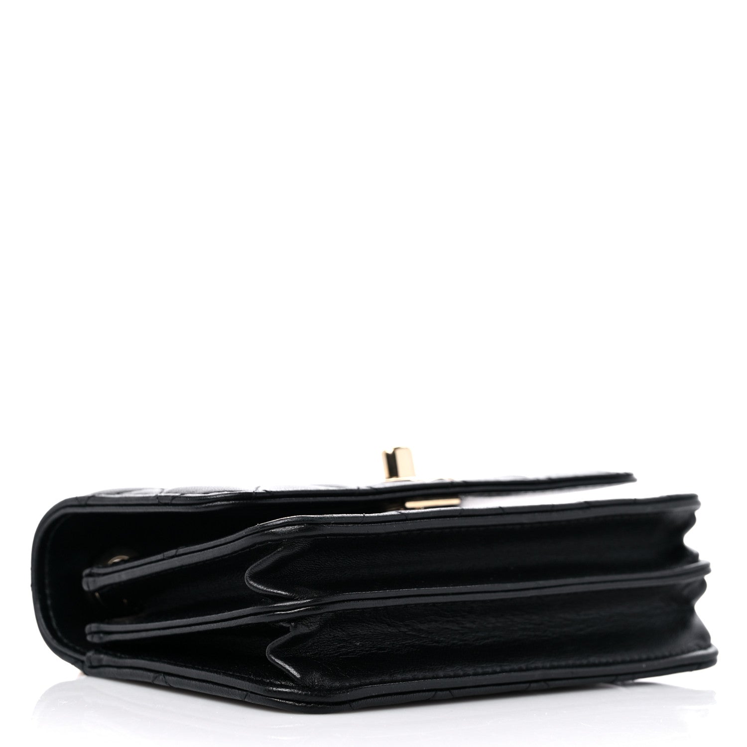 Chanel Lambskin Quilted Mini Trendy CC Wallet On Chain WOC Black 3 of 11