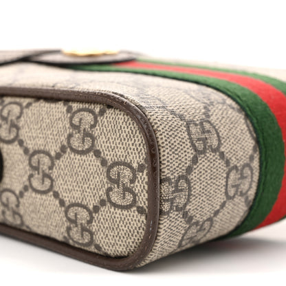 Gucci GG Supreme Monogram Web Mini Ophidia Messenger Brown 9 of 12