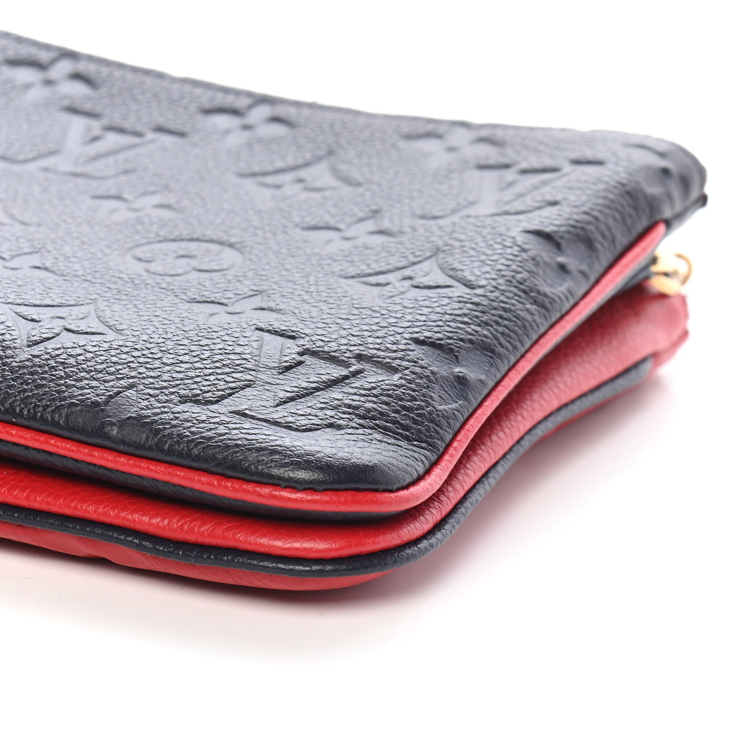 Louis Vuitton Empreinte Double Zip Pochette Marine Rouge 9 of 9