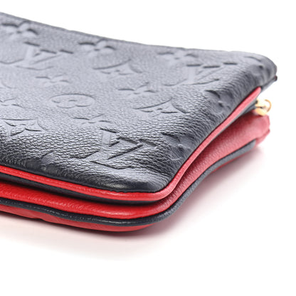 Louis Vuitton Empreinte Double Zip Pochette Marine Rouge 9 of 9