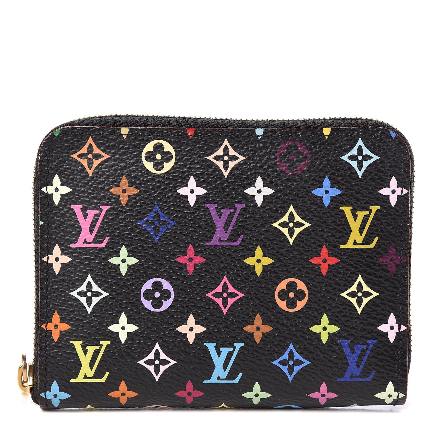 Monogram Multicolor Zippy Coin Purse Black