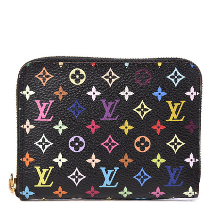 Louis Vuitton Monogram Multicolor Zippy Coin Purse Black 1 of 8