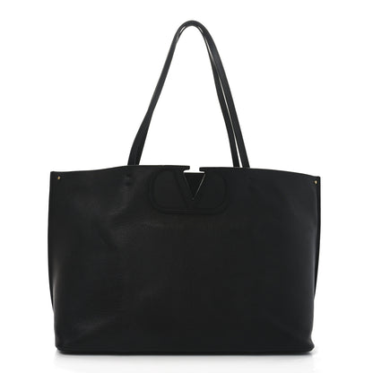 Valentino Garavani Calfskin Large Vlogo Fillme Tote Black 1 of 9