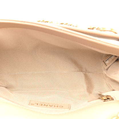 Chanel Calfskin Quilted Small Enchained Flap Beige 5 of 11