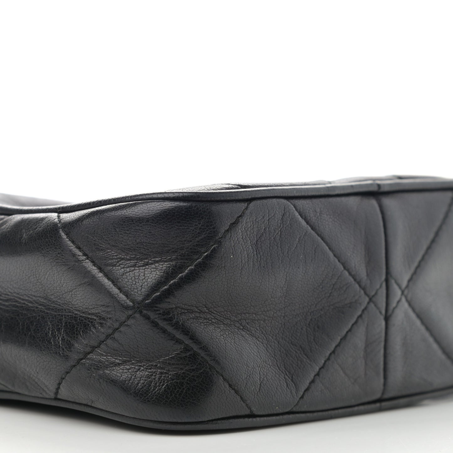 Lambskin CC Tassel Camera Case Black