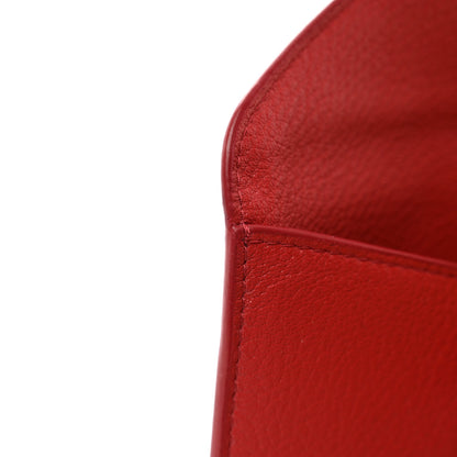 Prada Vitello Grain Envelope Wallet Rosso 9 of 10