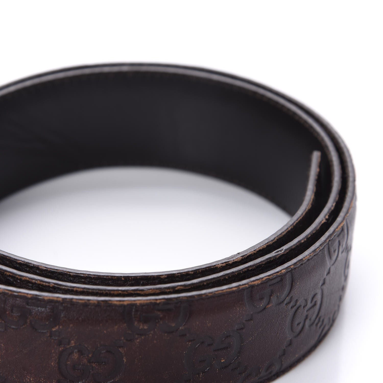 Gucci Guccissima Interlocking G Belt 95 38 Black 4 of 7