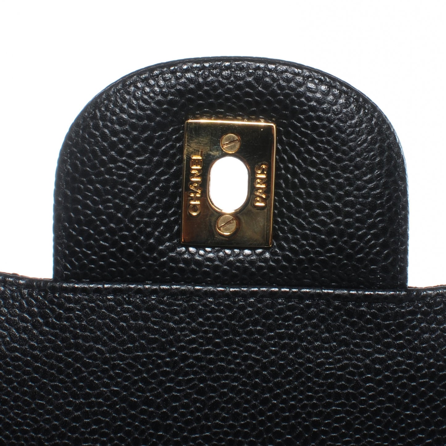 Caviar Quilted Maxi Double Flap Black