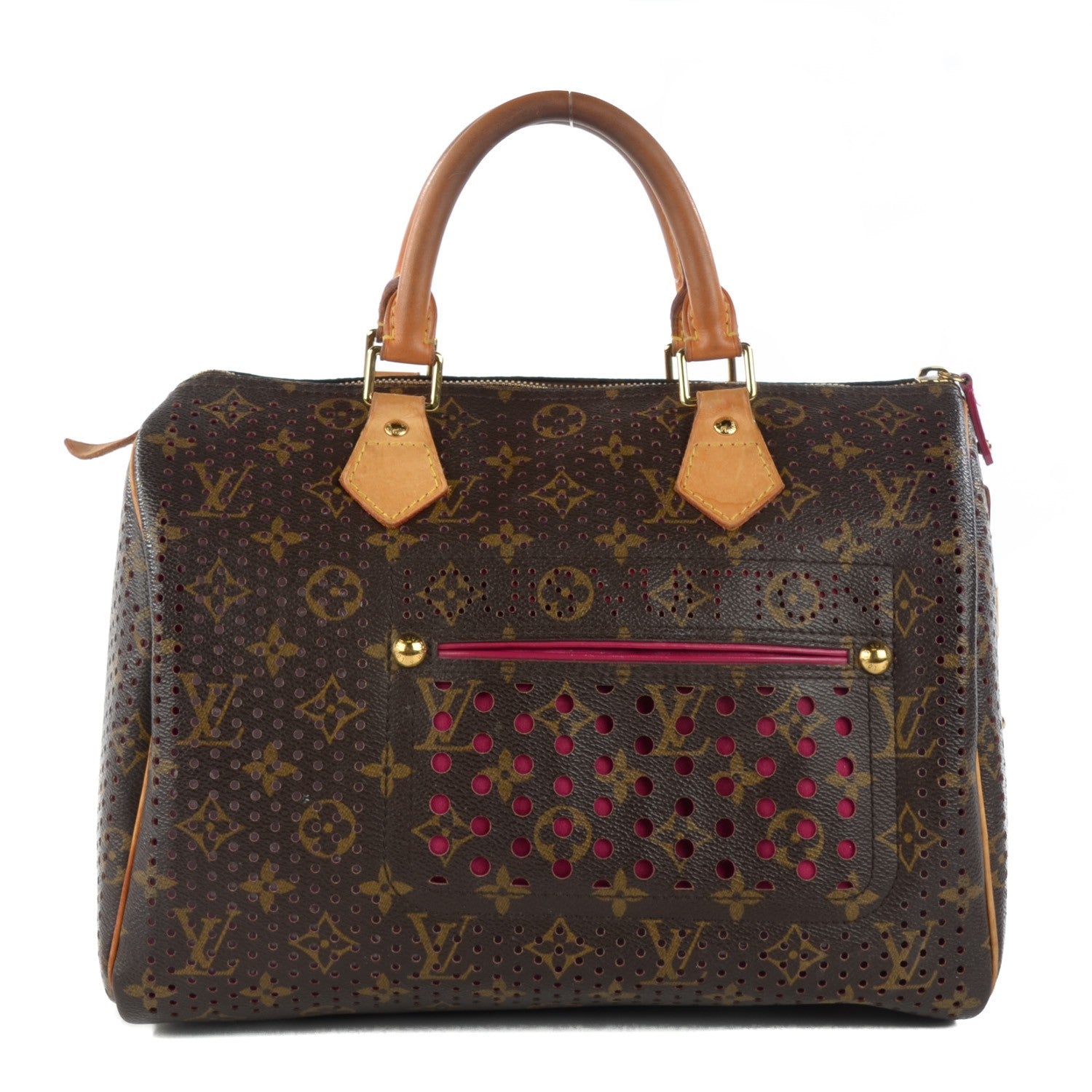 Louis Vuitton Monogram Perforated Speedy 30 Fuchsia 1 of 18