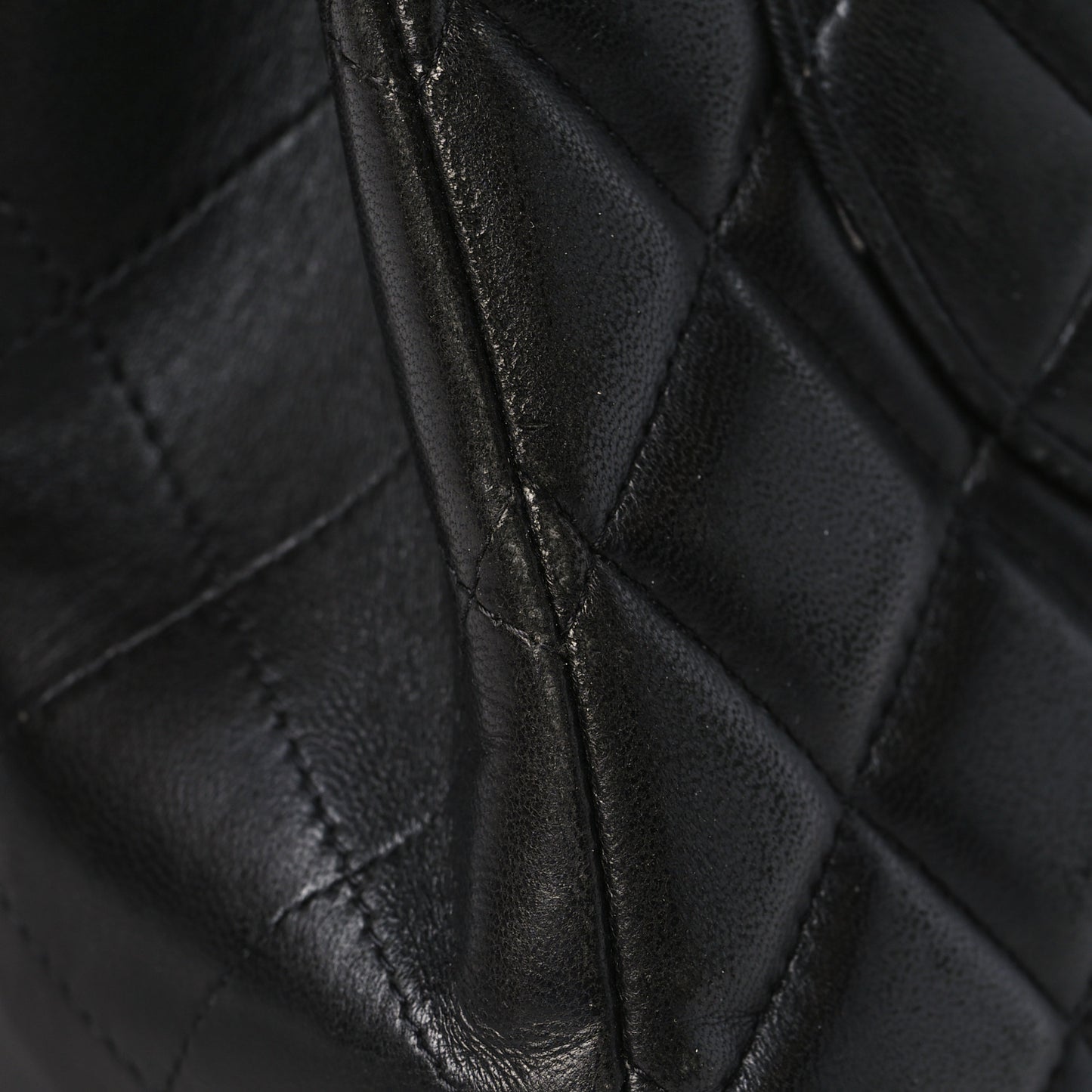 Lambskin Quilted Maxi Double Flap Black