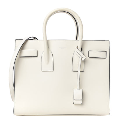Saint Laurent Grained Calfskin Small Sac De Jour Dove Porcellana Black 1 of 11