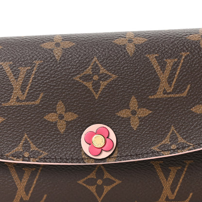 Louis Vuitton Monogram Bloom Flower Emilie Wallet 7 of 9