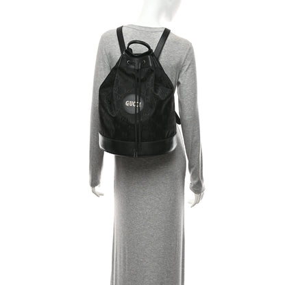 Gucci Econyl Nylon Monogram Off The Grid Drawstring Bucket Backpack Black 2 of 10