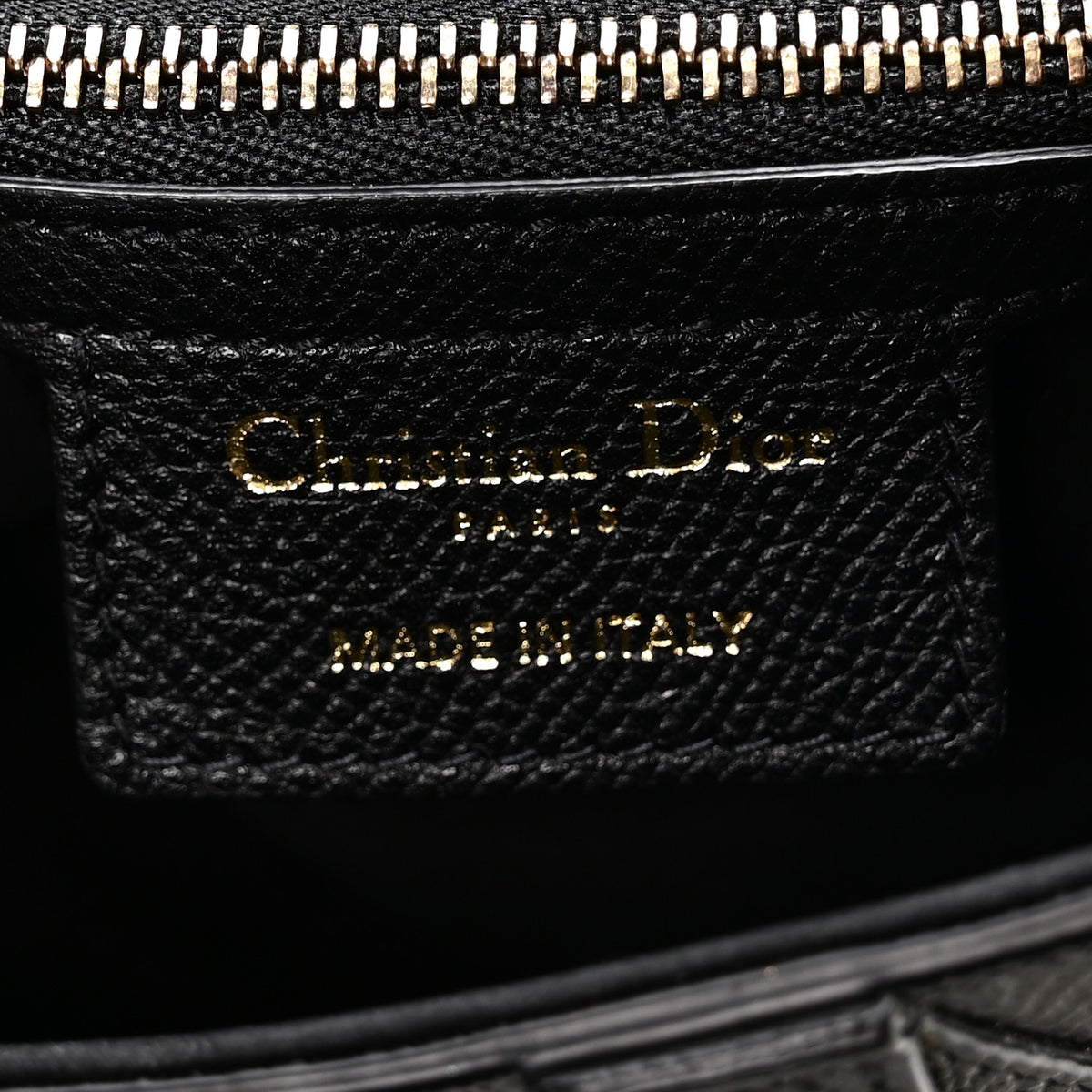 Christian Dior Grained Calfskin Saddle Bag Black 6 of 10
