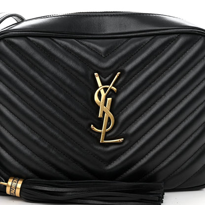 Saint Laurent Calfskin Matelasse Monogram Lou Camera Bag Black 7 of 10