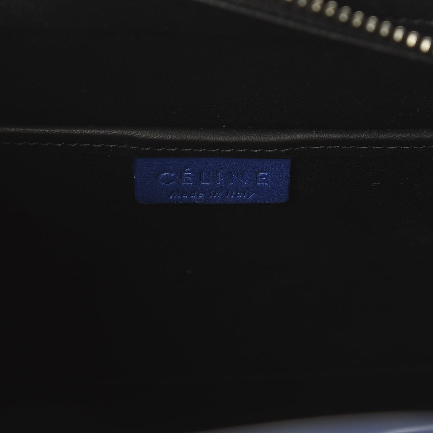 Canvas Smooth Calfskin Nano Tri-Color Luggage Natural Blue