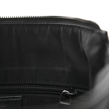 Gucci Monogram Calfskin Perforated Medium Flat Messenger Bag Black 12 of 13