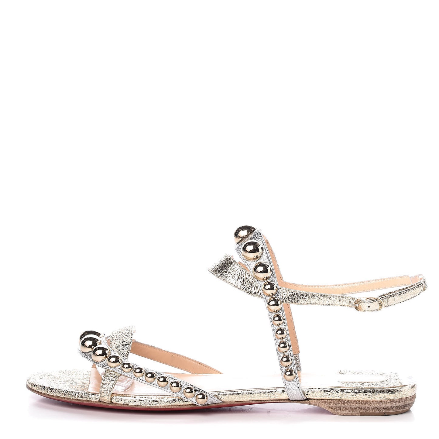 Specchio Vintage Galeria Flat Sandals 40 Platine Light Gold