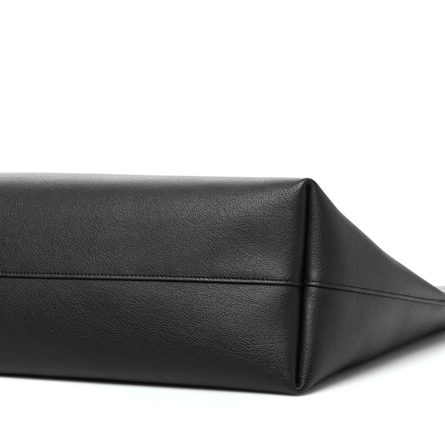 Calfskin Large Shopping Tote Black