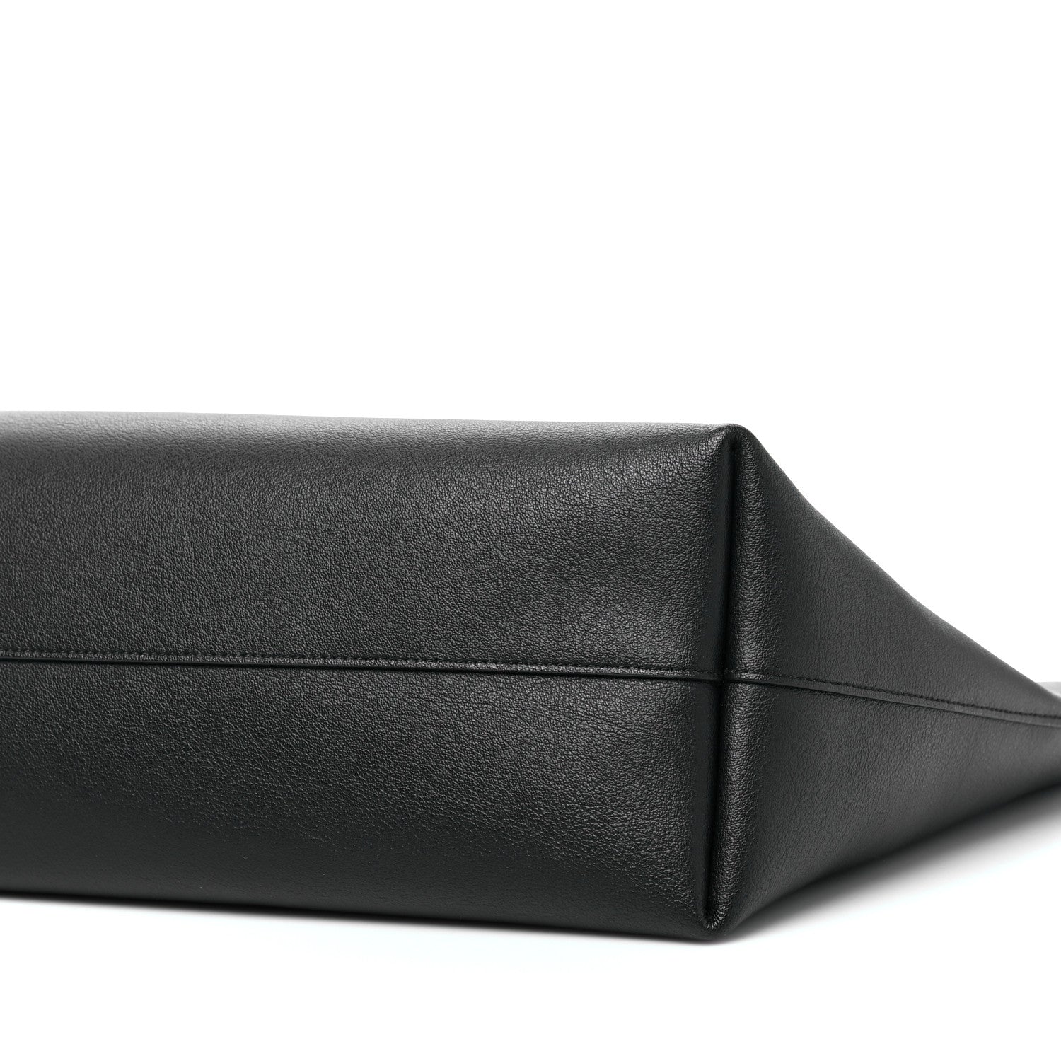 Saint Laurent Calfskin Large Shopping Tote Black 9 of 10