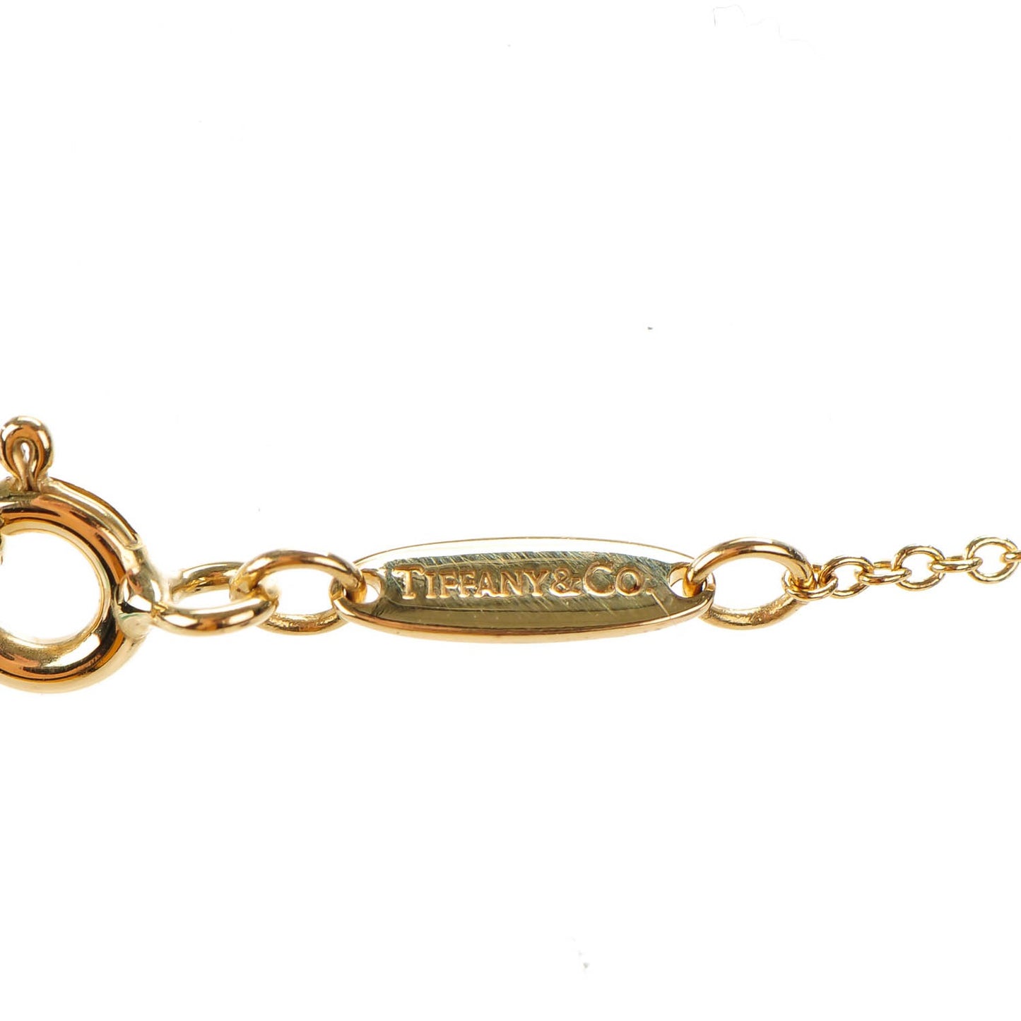 18K Yellow Gold 12mm Elsa Peretti Teardrop Pendant Necklace