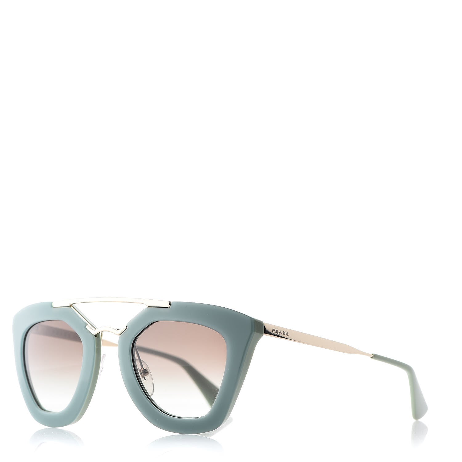 Prada Acetate Cinema Sunglasses SPR 09Q Green 1 of 7
