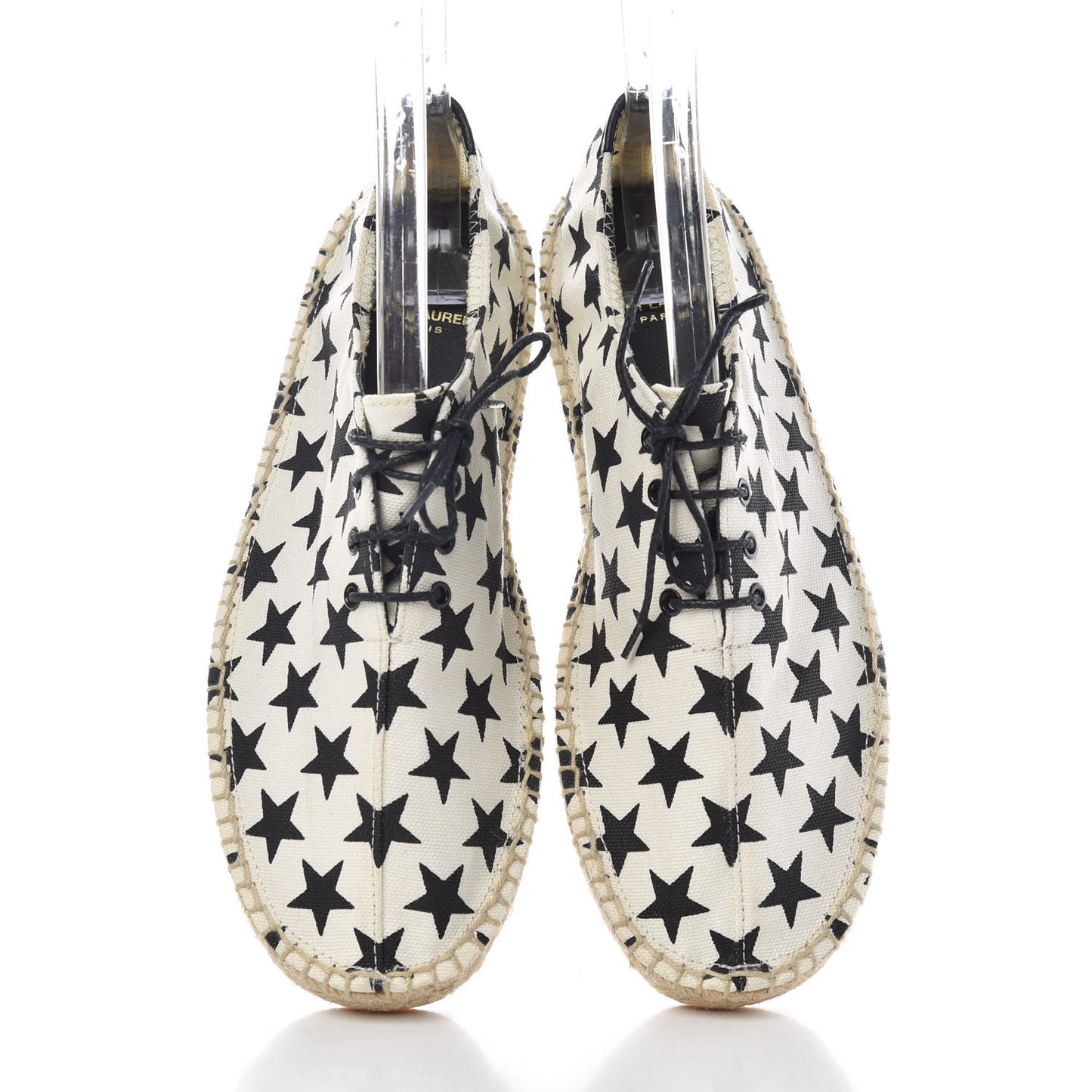 Canvas Espadrille Stars Sneakers 36.5 Cream Black