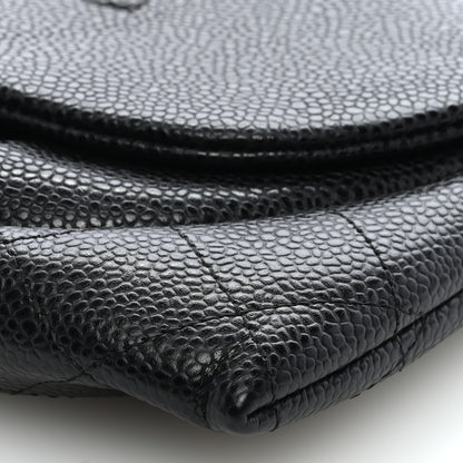 Chanel Caviar Half Moon Wallet On Chain WOC Black 9 of 9