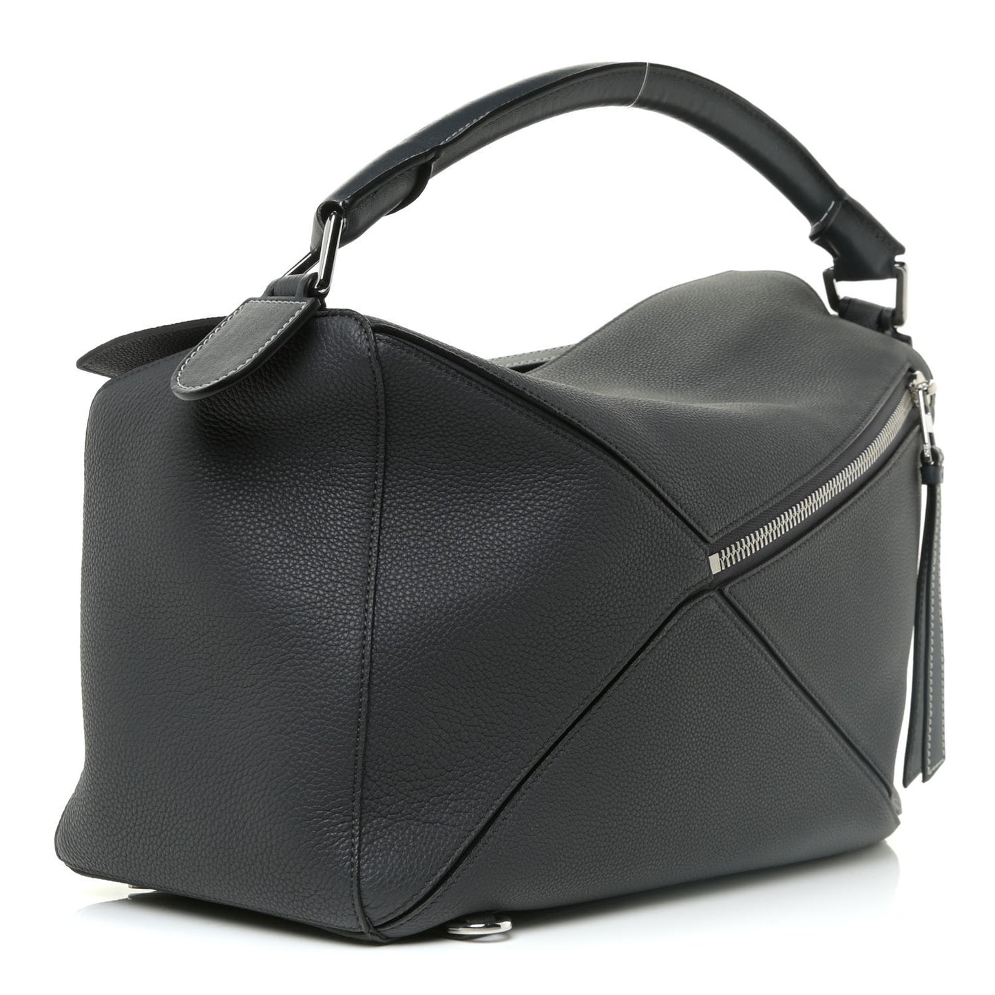 Calfskin Large Puzzle Bag Grey