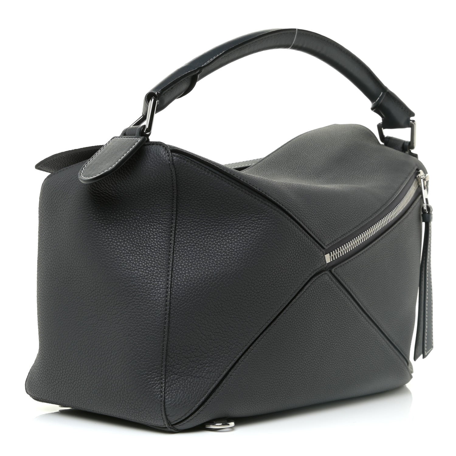 Loewe Calfskin Large Puzzle Bag Grey 3 of 11