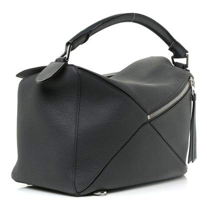 Loewe Calfskin Large Puzzle Bag Grey 3 of 11