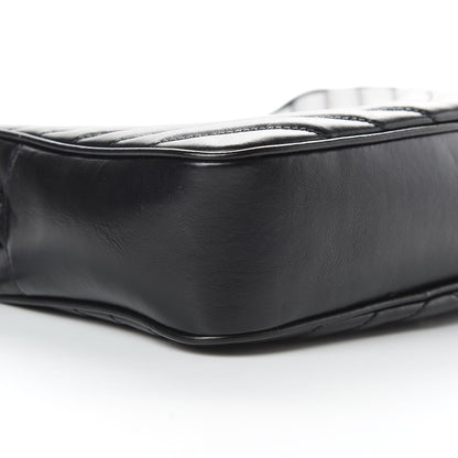 Saint Laurent Calfskin Matelasse Monogram Lou Camera Bag Black 9 of 14