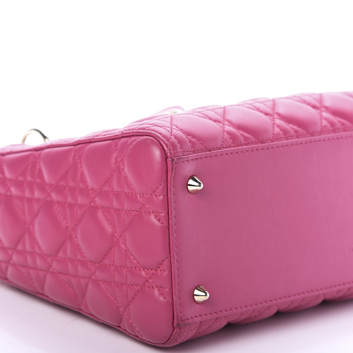 Lambskin Cannage Medium Lady Dior Pink