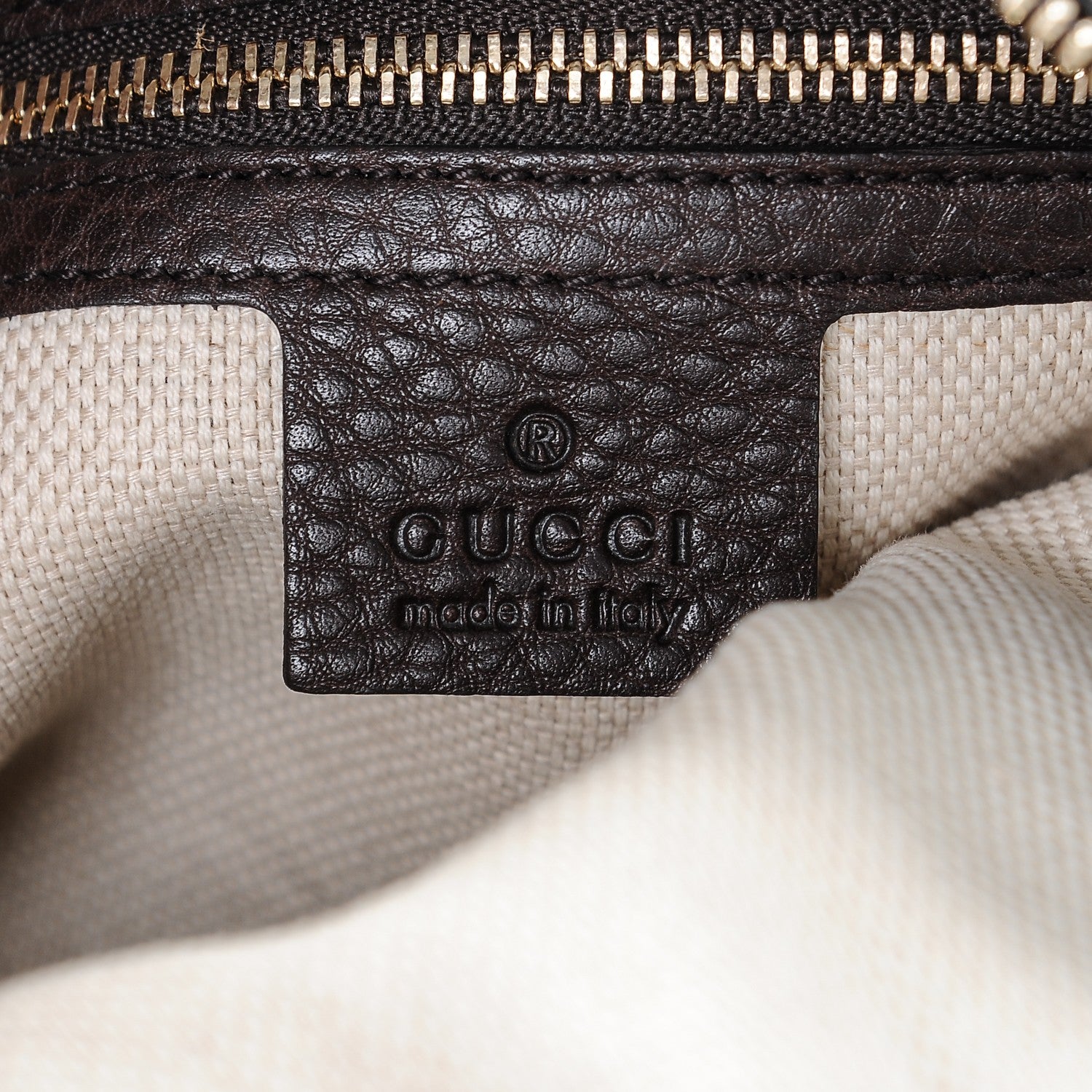 Gucci Python Medium Soho Chain Hobo Beige 6 of 7