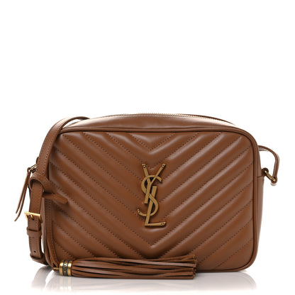 Saint Laurent Calfskin Matelasse Monogram Lou Camera Bag Cinnamon 1 of 11