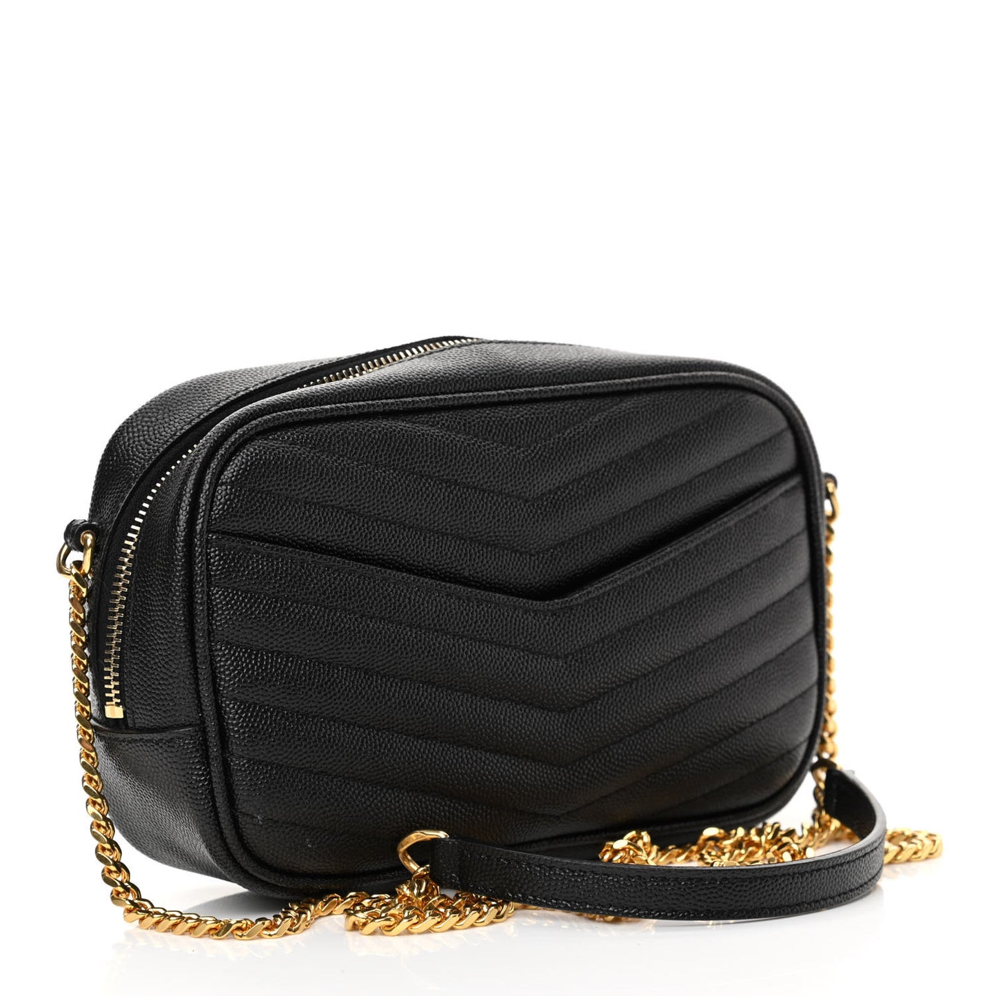 Grain De Poudre Matelasse Monogram Mini Lou Camera Bag Black