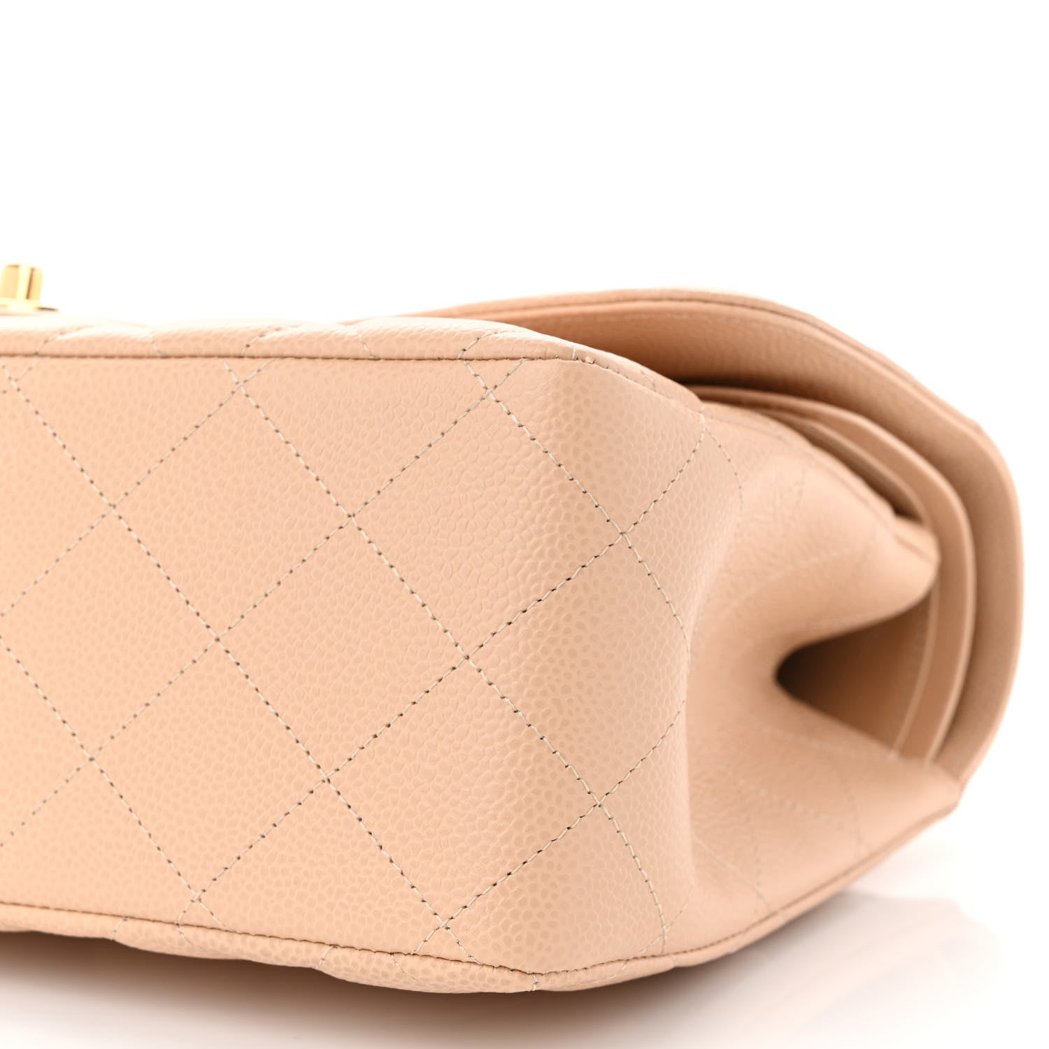 Chanel Caviar Quilted Jumbo Double Flap Beige Clair 10 of 12
