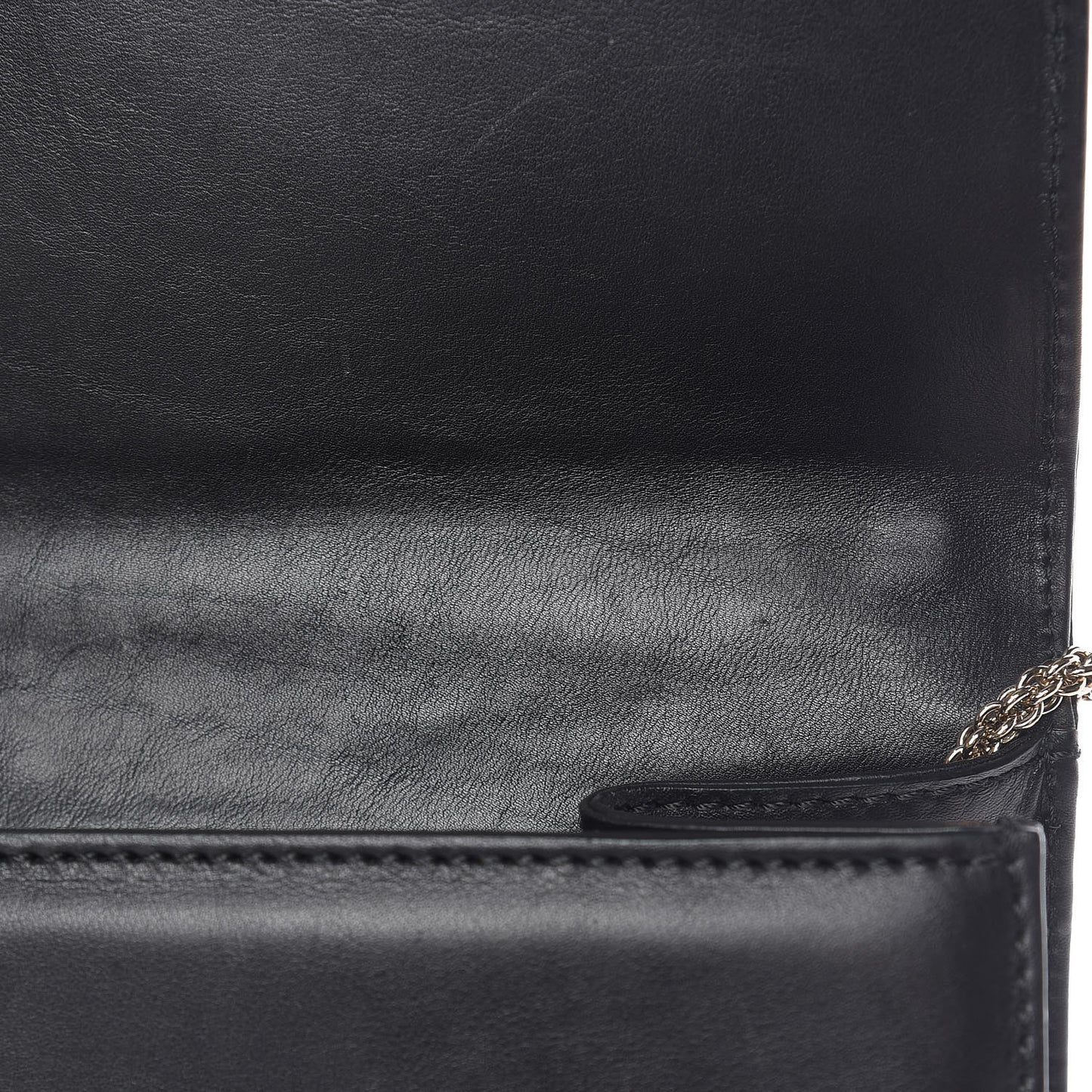 Vitello Extra Large Glam Lock Rockstud Flap Black